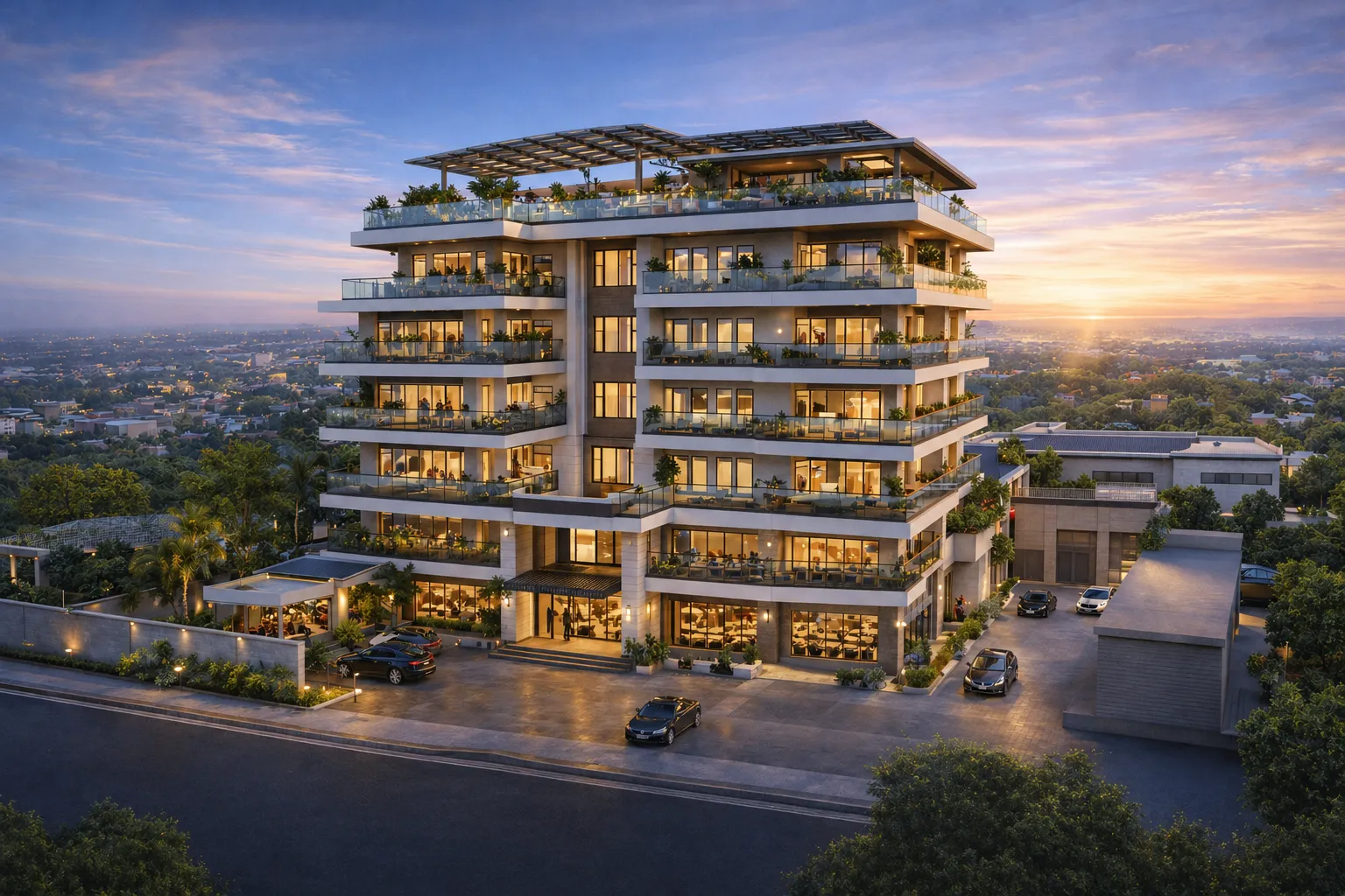Dimple Residences exterior rendering